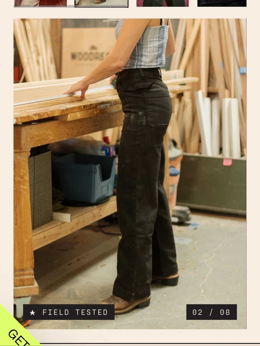 Hey Dirty Birdy Carpenter Pants - Picture 2 of 3